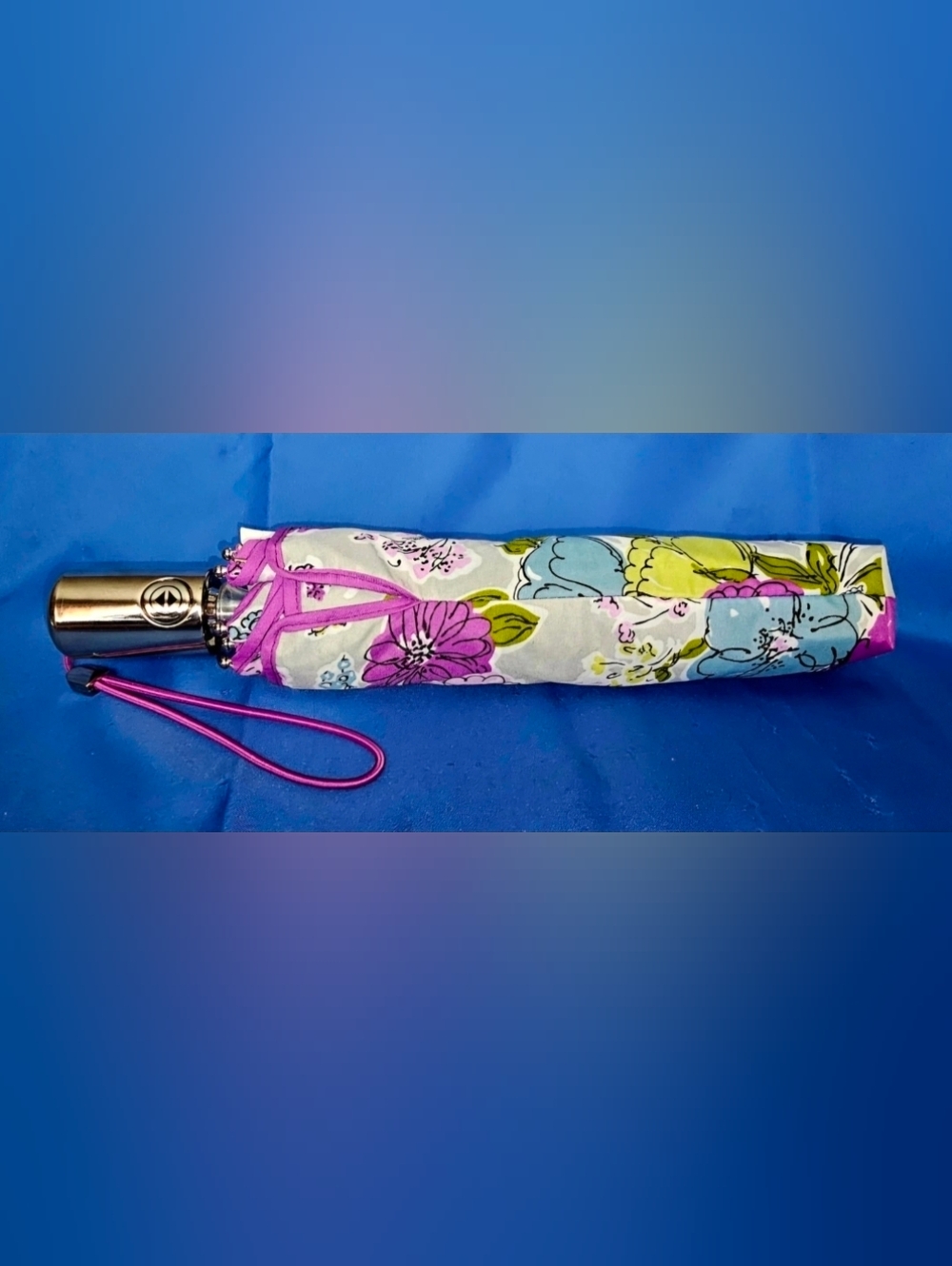 NEW Vera Bradley WaterColor Umbrella RETIRED 2011 Auto Open/Close *READ No Tag